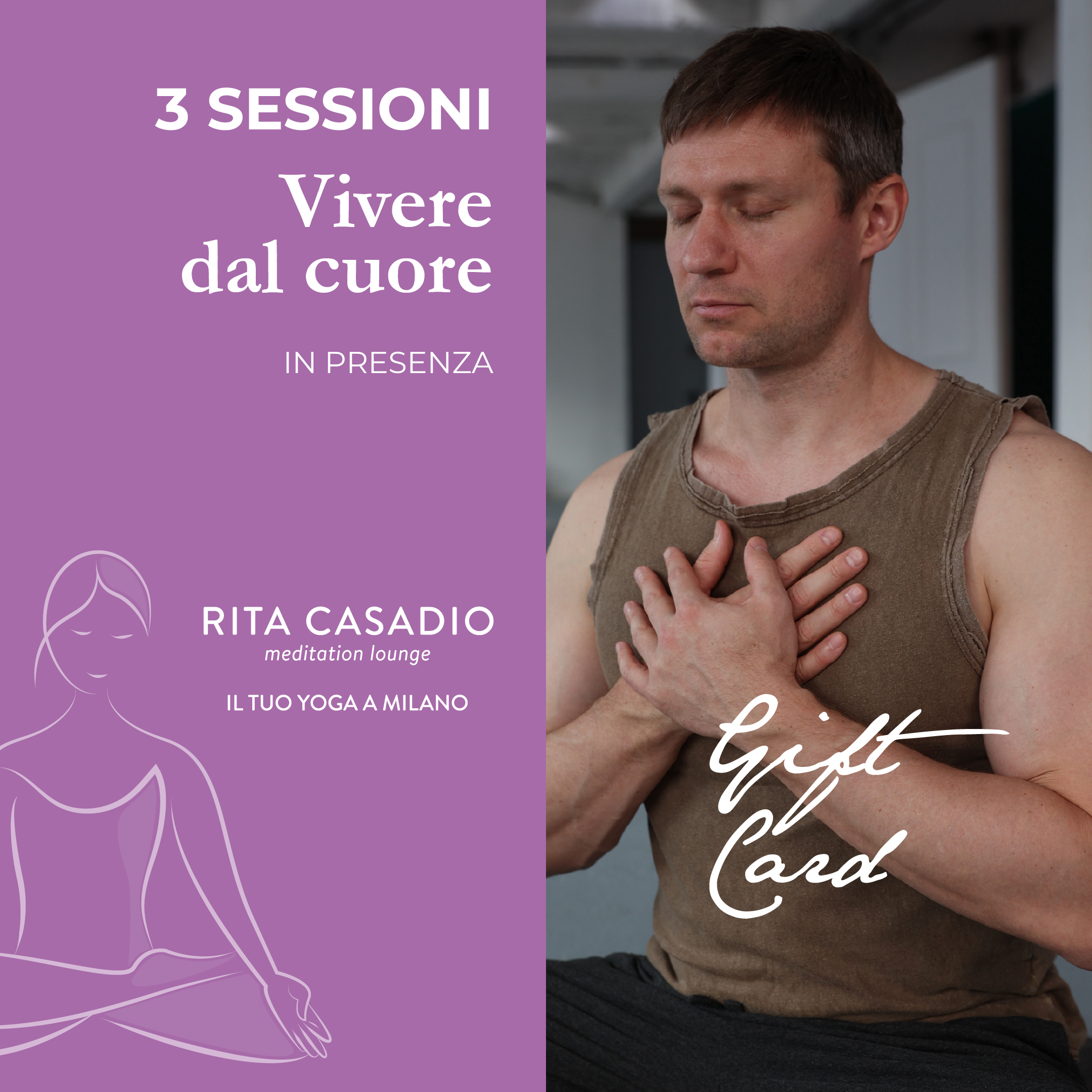 Gift card 10 lezioni di Meditazione a Milano
